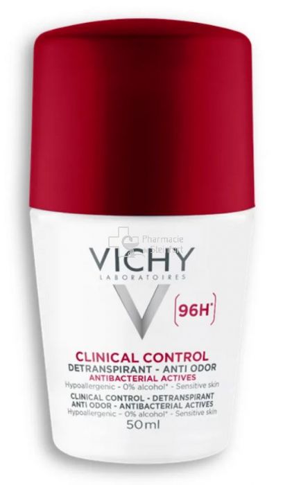 [6111041185695] VICHY DEODORANT PACK CLINICAL CONTROL 96H ROLL-ON 2*50ML