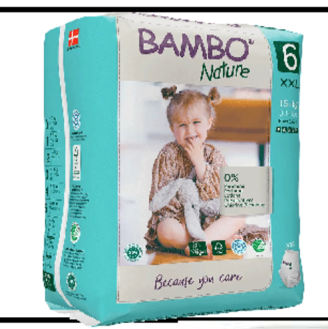 BIO LIFE BAMBO NATURE COUCHES-CULOTTES T6 18KG+ 18U