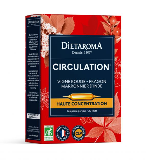 DIETAROMA CIRCULATION - 20 AMPOULES