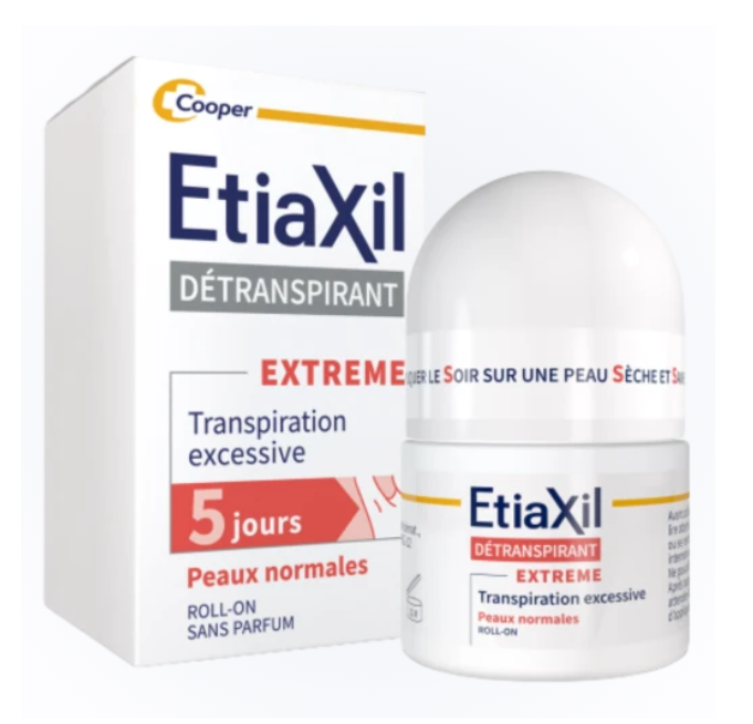 ETIAXIL DETRANSPIRANT EXTREME ROLL-ON AISSELLES PEAUX NORMALES 15ML