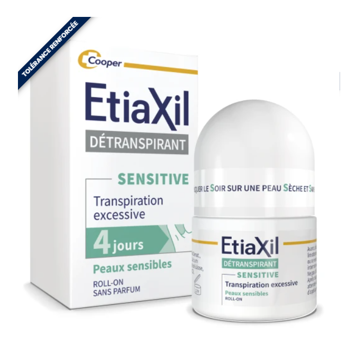 ETIAXIL DETRANSPIRANT ROLL-ON AISSELLES PEAUX SENSIBLES 15ML