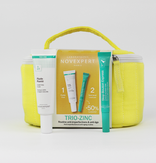 NOVEXPERT TROUSSE TRIO ZINC FLUIDE + STOP BOUTON