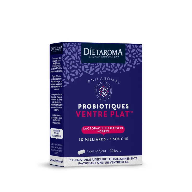 DIETAROMA PHILAROMAL PROBIOTIQUES VENTRE PLAT - 30 GELULES