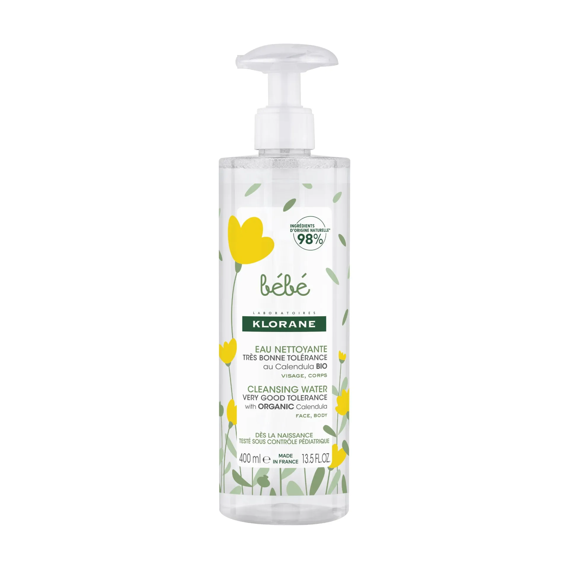 KLORANE BEBE EAU NETTOYANTE 400ML