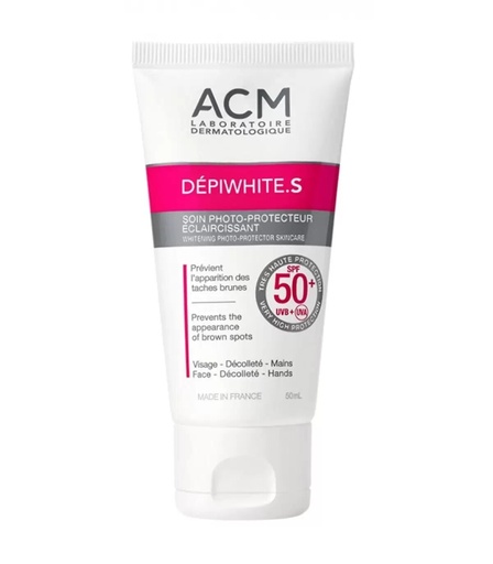 ACM DEPIWHITE S SOIN PHOTOPROTECTEUR ECLAIRCISSANT SPF50+ 50ML